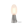 ### Technische Titel in het Nederlands: **Moderne Eivormige Tafellamp met RVS Basis**