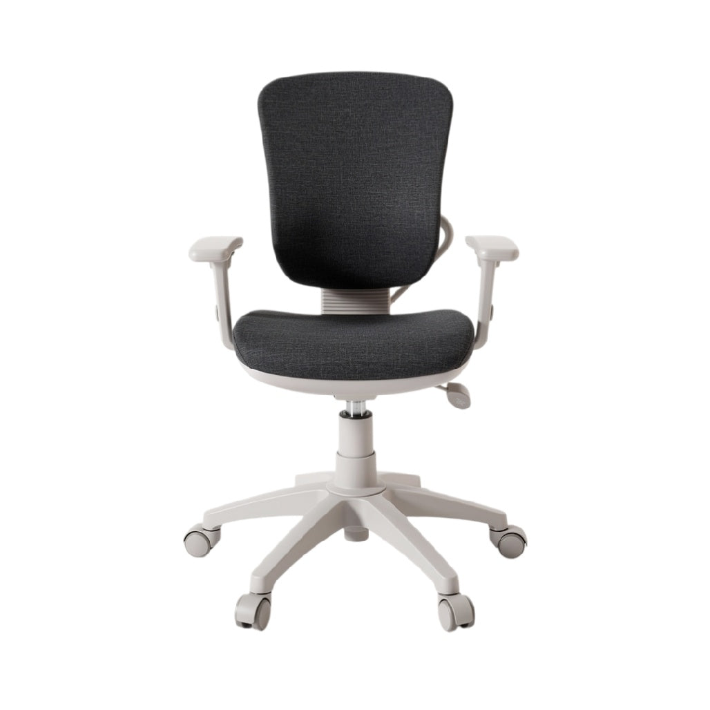 Technische titel in het Nederlands: **Ergonomische bureaustoel met wieltjes en verstelbare armleuningen**